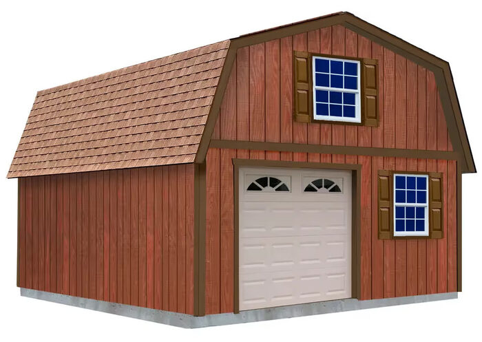 Best Barns Maker's Loft XL 16x32 Garage Wood Barn Shed Kit