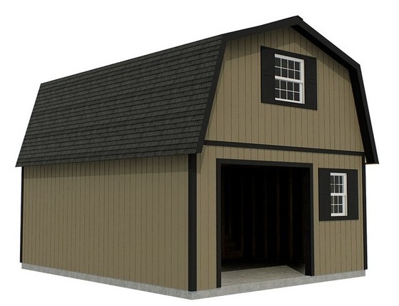Maker's Loft garage Standard shed Door not included