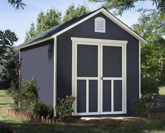 Handy Home 8x10 Meridian Shed Assembled In Backyard