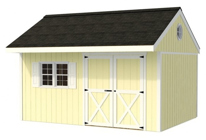 Best Barns Overhang Oasis 10x14 Wood Shed Kit