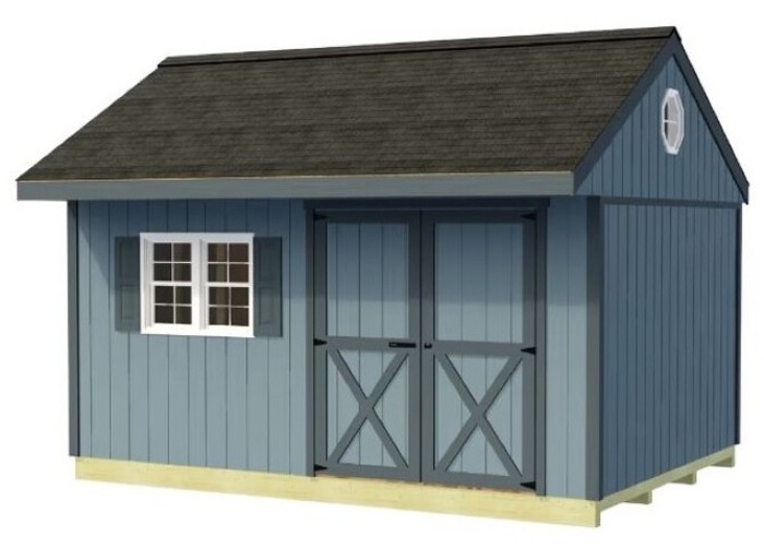 Best Barns Overhang Oasis 10x10 Wood Shed Kit