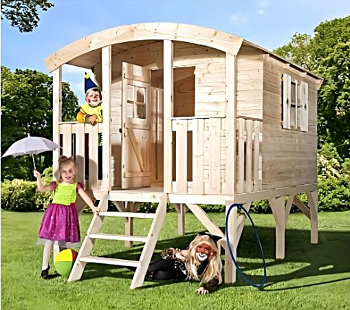Whether it becomes a cowboy fort, a secret clubhouse, or a backyard retreat, the Palmako Huck Wood Playhouse is a safe, stylish, and sturdy space where kids can let their imaginations run wild. Built to last and designed with care, this playhouse is the perfect blend of form, function, and fun.