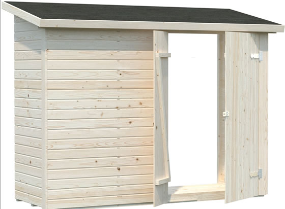 Palmako 8x3 Leif Wood Shed with Floor