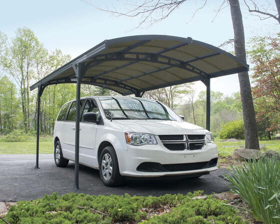 Palram - Canopia 10x16  Atlas 5000 Carport - Gray/Bronze 