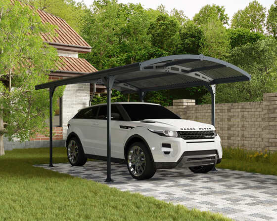 Palram - Canopia 10x16  Atlas 5000 Carport - Gray/Bronze 