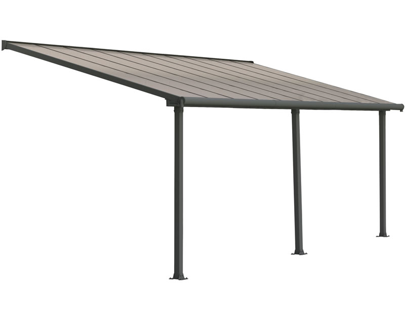 Palram 10x20 Olympia Patio Cover Kit - Gray Bronze