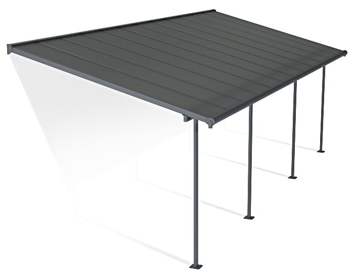 Palram - Canopia 10x24 Sierra Patio Cover - Gray