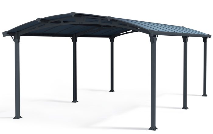 Palram 12x21 Arcadia Metal Auto Carport Kit
