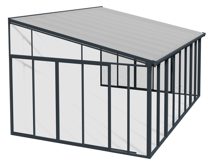 Palram 13x14 SanRemo Patio Enclosure - Gray/Clear
