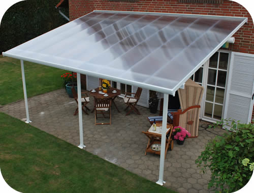 Palram 13x28 Feria Patio Cover Kit - White