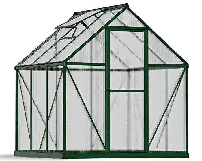 Palram 6x6 Mythos Hobby Greenhouse Kit - Green