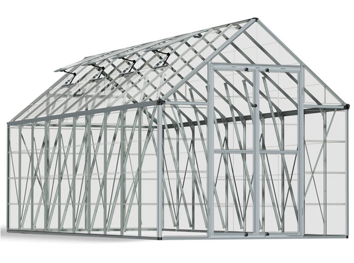 Palram 8x20 Snap & Grow Hobby Greenhouse Kit - Silver