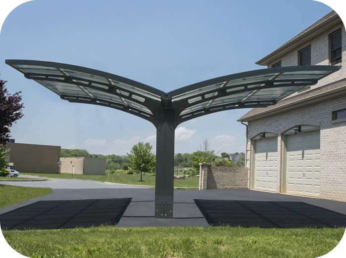 Palram Arizona Wave Double Wing-Style Carport Kit