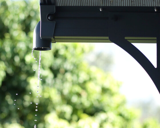  Integrated Gutter System - Channels rainwater away.
