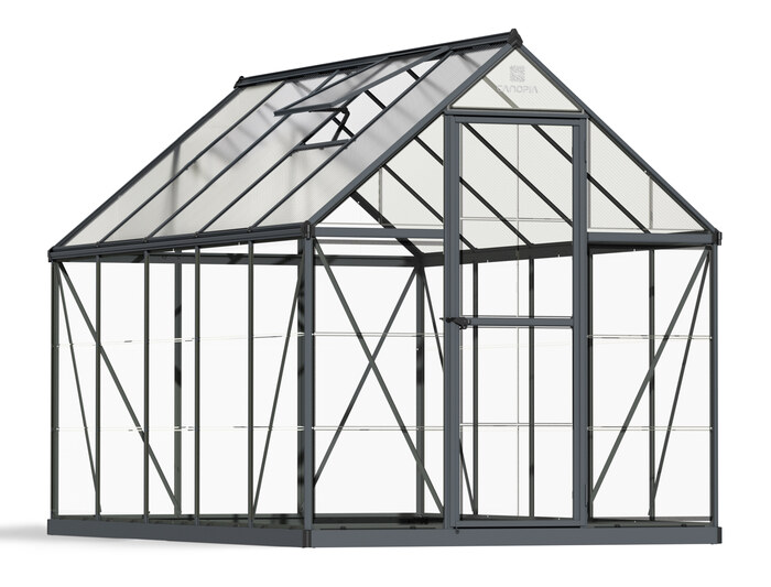 Palram - Canopia Hybrid 6x10 Greenhouse Kit - Gray