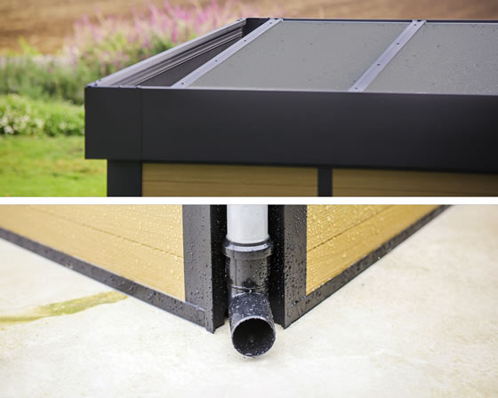 Gutter System With Downspout Included!