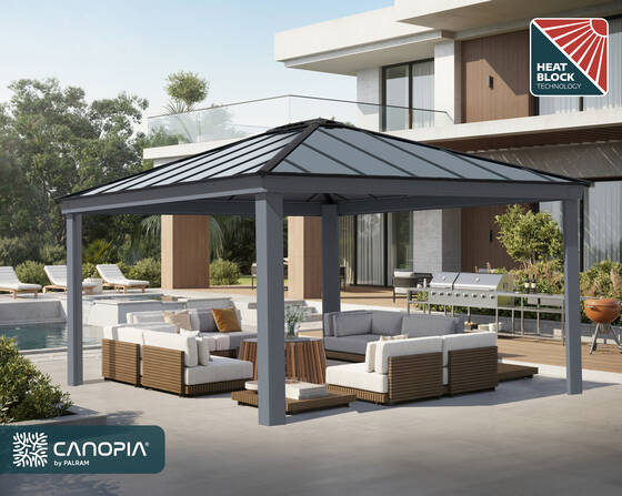 Palram - Canopia 16x14 Dallas 4900 Gazebo Kit