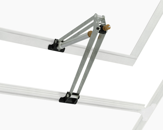 Automatic vent opener opens around 55 degrees F to improve airflow and closes as temperatures cool.