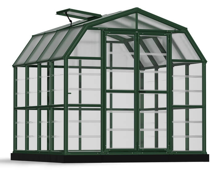 Palram - Canopia Grand Gardener 8x8 Greenhouse Kit - Clear