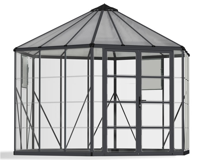 Palram - Canopia Oasis Hex 12 ft Greenhouse Kit