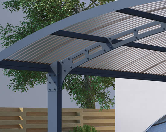 Palram Arizona Wave Carport Corrugated Roof Panels