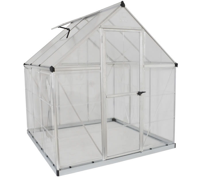 Palram 6x6 Hybrid Greenhouse Kit - Silver