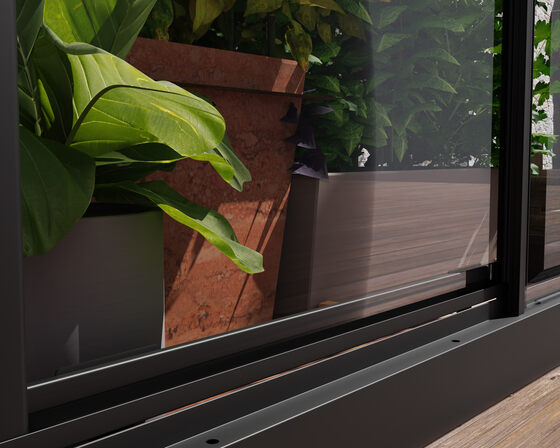 Palram Ivy Mini Greenhouse features a clear front sliding door for easy access and ventilation.