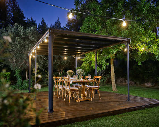 Palram - Canopia 10x14 Milano 4300 Gazebo Kit