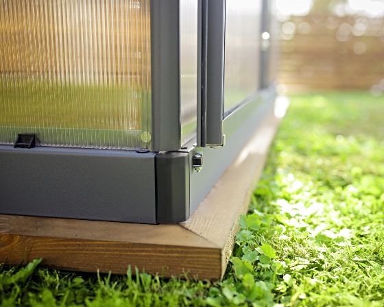 Galvanized Steel Base provides strong, rust-resistant support.