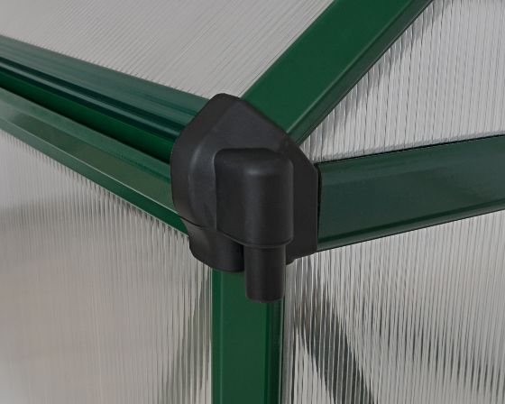Rain Gutters keep your greenhouse area neat and controlled.