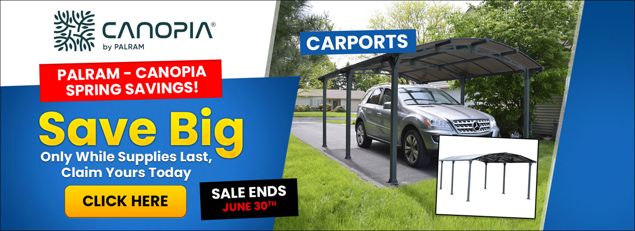 Palram Canopia Carports & Patio Covers Sale - Ends June 30th
