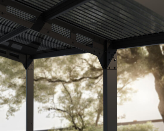 Sydney Cantilever Wave Double Apex Style Carport Aluminum Structure