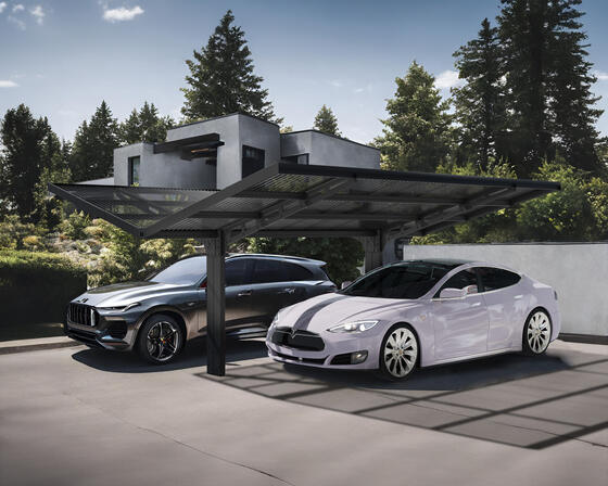 Sydney Cantilever Wing Style Carport is a Stylish, Strong, and Space-Saving Vehicle Protection