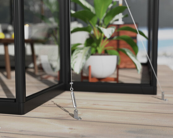Secure anchoring kit for added structural stability.