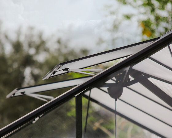 Automated roof vents for natural ventilation.