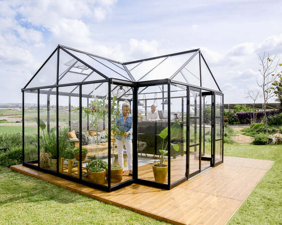 Spacious interior provides ample room for relaxing, dining, gardening, and entertaining.