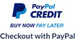 Now Offering Paypal Credit Pay Later!