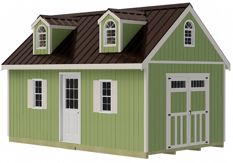 Best Barns Hampton 12x20 Wood Storage Shed Kit