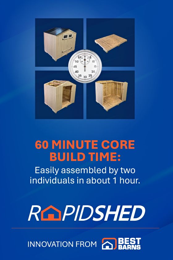 Fast assembly - build in about 1 hour: