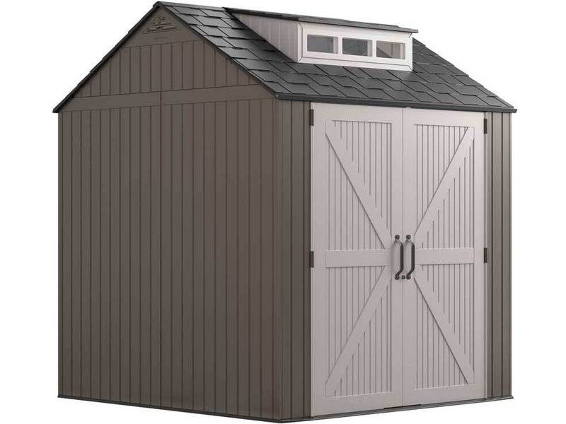 Rubbermaid 7x7 Easy Install Resin Shed - Brown Rubbermaid 7x7 Easy Install Resin Shed - Brown