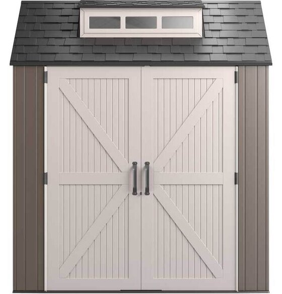 Durable resin construction resists rust and rot for year-round protection.
