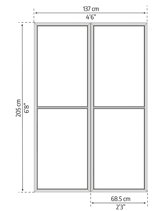 Palram 10x14 SanRemo Patio Enclosure Kit with Screen doors 