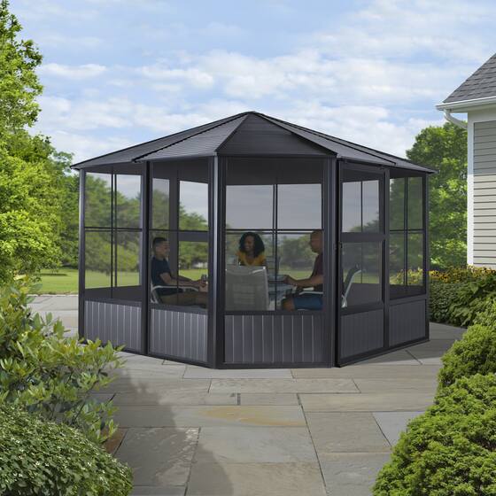 Sojag Charleston Solarium Gazebo interior