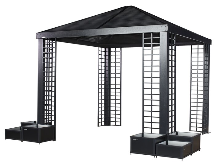 Sojag Havana 10x10 Rustproof Aluminum Frame Gazebo Kit - Black