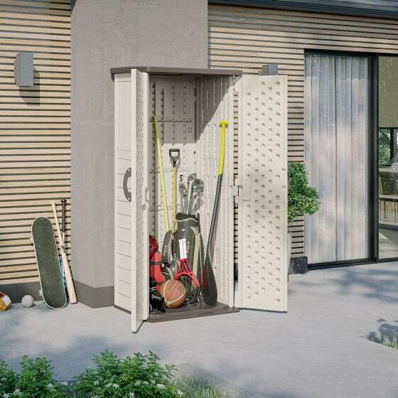 Wide double door for easy storage