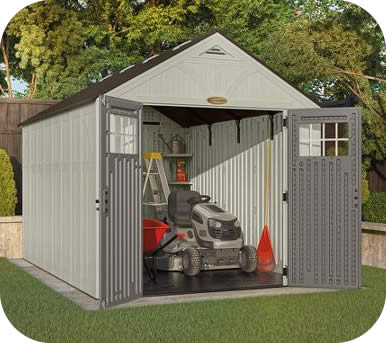 Suncast 8x13 Tremont Resin Storage Shed Kit W Floor Bms8130