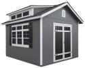Handy Home Windemere 10x12 Wood Shed Kit w/ Floor