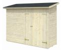 Palmako 8x3 Leif Wood Shed Kit w/ Floor