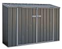 Absco Durango 7.5x2.5 Metal Bike Shed Kit - Woodland Gray