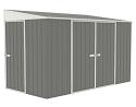 Absco Lean To 10x5 Metal Bike Storage Shed Kit - Gray